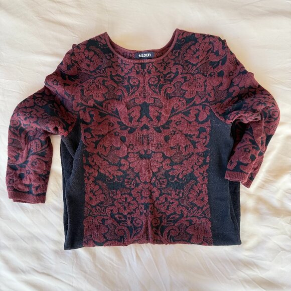 Baroque Floral Jacquard Dress - Picture 7 of 8